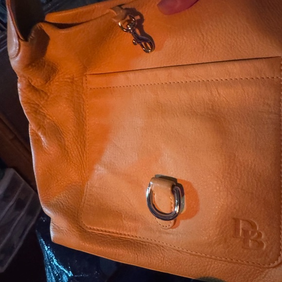 Dooney & Bourke Tan Leather Shoulder Bag - Picture 3 of 3